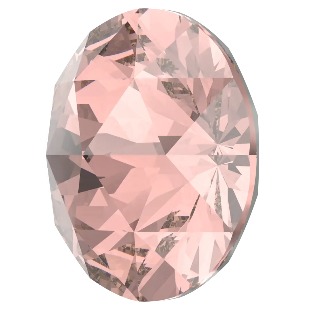 Swarovski Chatons Round Stones Rose Cut (1401) Vintage Rose - Bluestreak Crystals