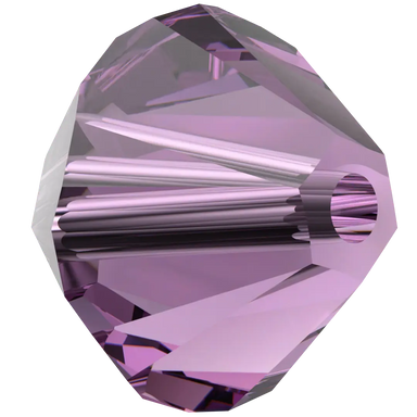 Swarovski Crystal Beads Bicone (5328) Amethyst - Bluestreak Crystals