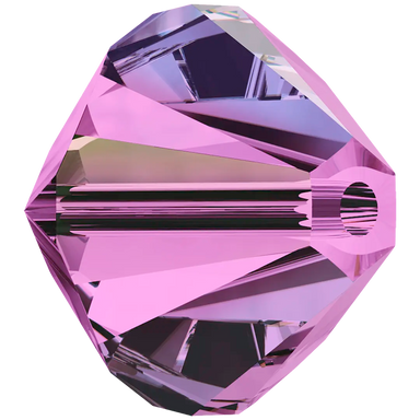 Swarovski Crystal Beads Bicone (5328) Amethyst AB - Bluestreak Crystals