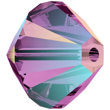 Swarovski Crystal Beads Bicone (5328) Amethyst Shimmer 2X - Bluestreak Crystals
