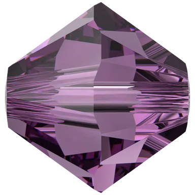 Swarovski Crystal Beads Bicone (5328) Amethyst - Bluestreak Crystals