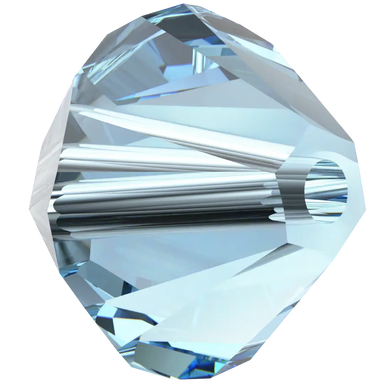 Swarovski Crystal Beads Bicone (5328) Aquamarine - Bluestreak Crystals