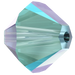 Swarovski Crystal Beads Bicone (5328) Aquamarine Shimmer 2X - Bluestreak Crystals