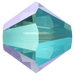 Swarovski Crystal Beads Bicone (5328) Aquamarine Shimmer 2X - Bluestreak Crystals