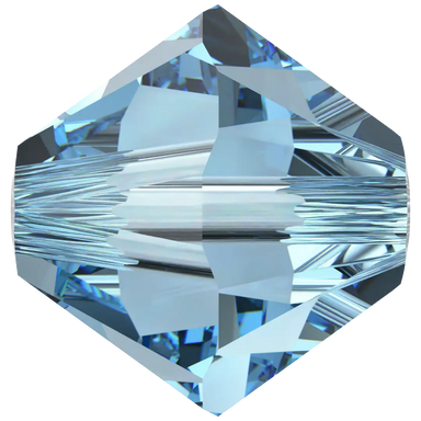 Swarovski Crystal Beads Bicone (5328) Aquamarine - Bluestreak Crystals