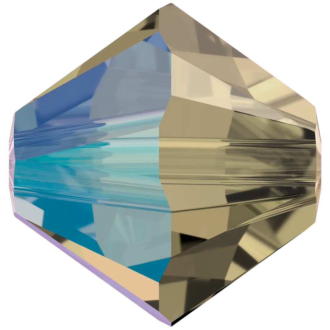 Swarovski Crystal Beads Bicone (5328) Black Diamond Shimmer - Bluestreak Crystals