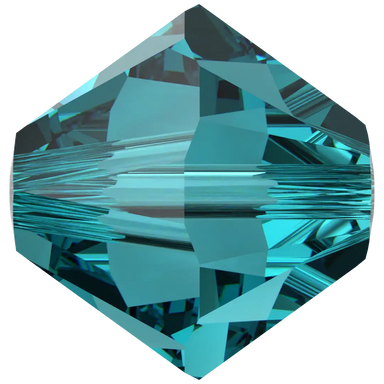 Swarovski Crystal Beads Bicone (5328) Blue Zircon - Bluestreak Crystals