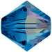 Swarovski Crystal Beads Bicone (5328) Capri Blue AB - Bluestreak Crystals