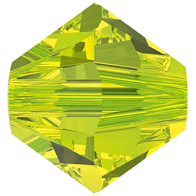 Swarovski Crystal Beads Bicone (5328) Citrus Green - Bluestreak Crystals