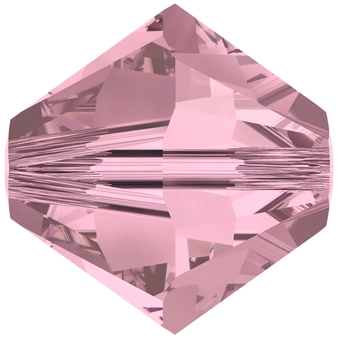 Swarovski Crystal Beads Bicone (5328) Crystal Antique Pink - Bluestreak Crystals