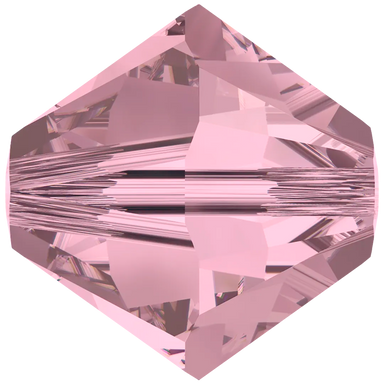 Swarovski Crystal Beads Bicone (5328) Crystal Antique Pink - Bluestreak Crystals