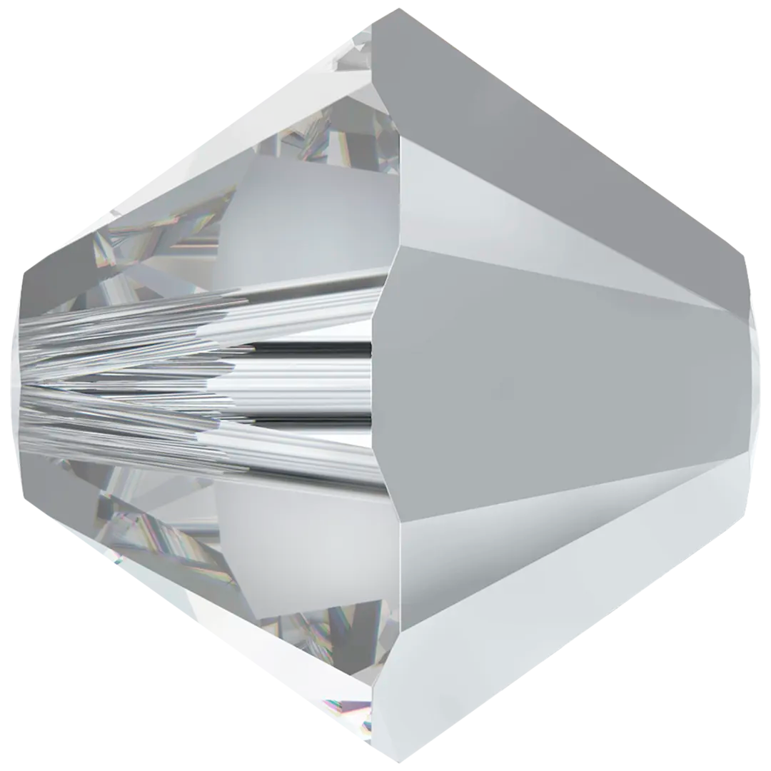 Swarovski Crystal Beads Bicone (5328) Crystal Comet Argent Light - Bluestreak Crystals