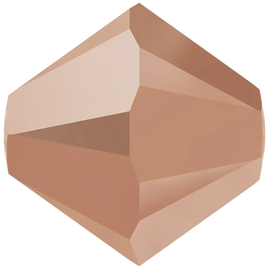 Swarovski Crystal Beads Bicone (5328) Crystal Rose Gold 2X - Bluestreak Crystals