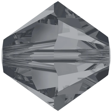 Swarovski Crystal Beads Bicone (5328) Crystal Silver Night - Bluestreak Crystals