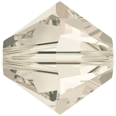 Swarovski Crystal Beads Bicone (5328) Crystal Silver Shade - Bluestreak Crystals