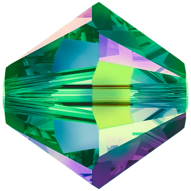 Swarovski Crystal Beads Bicone (5328) Crystal Vitrail Medium - Bluestreak Crystals