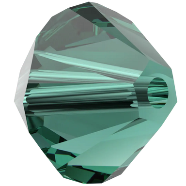Swarovski Crystal Beads Bicone (5328) Emerald - Bluestreak Crystals