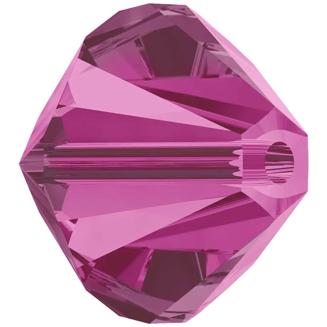 Swarovski Crystal Beads Bicone (5328) Fuchsia - Bluestreak Crystals