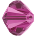 Swarovski Crystal Beads Bicone (5328) Fuchsia - Bluestreak Crystals