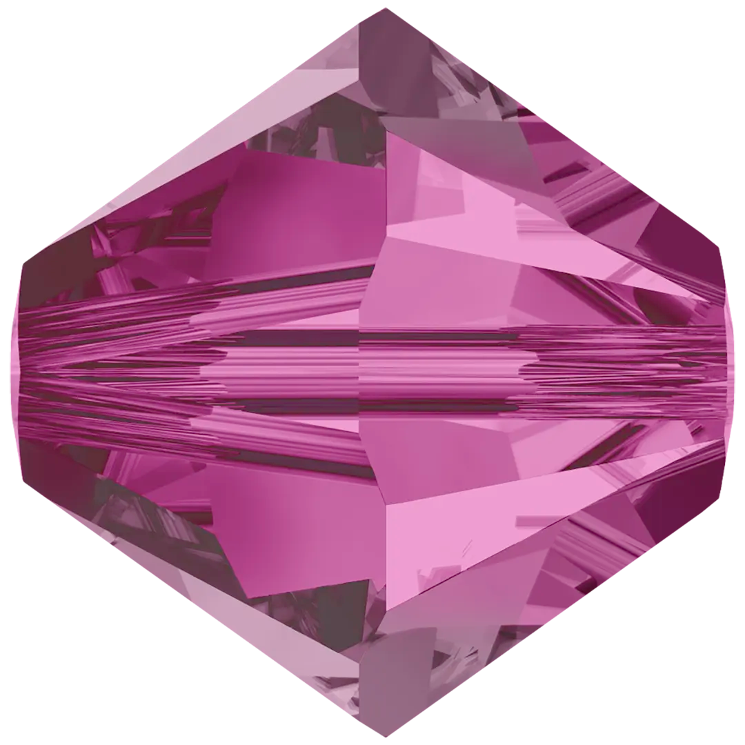 Swarovski Crystal Beads Bicone (5328) Fuchsia - Bluestreak Crystals