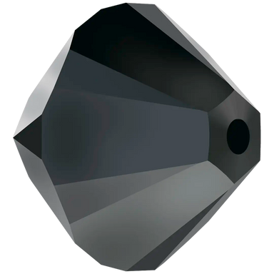 Swarovski Crystal Beads Bicone (5328) Jet Hematite 2X - Bluestreak Crystals