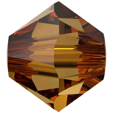 Swarovski Crystal Beads Bicone (5328) Light Amber - Bluestreak Crystals
