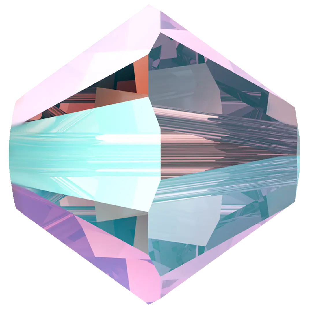 Swarovski Crystal Beads Bicone (5328) Light Amethyst Shimmer 2X - Bluestreak Crystals