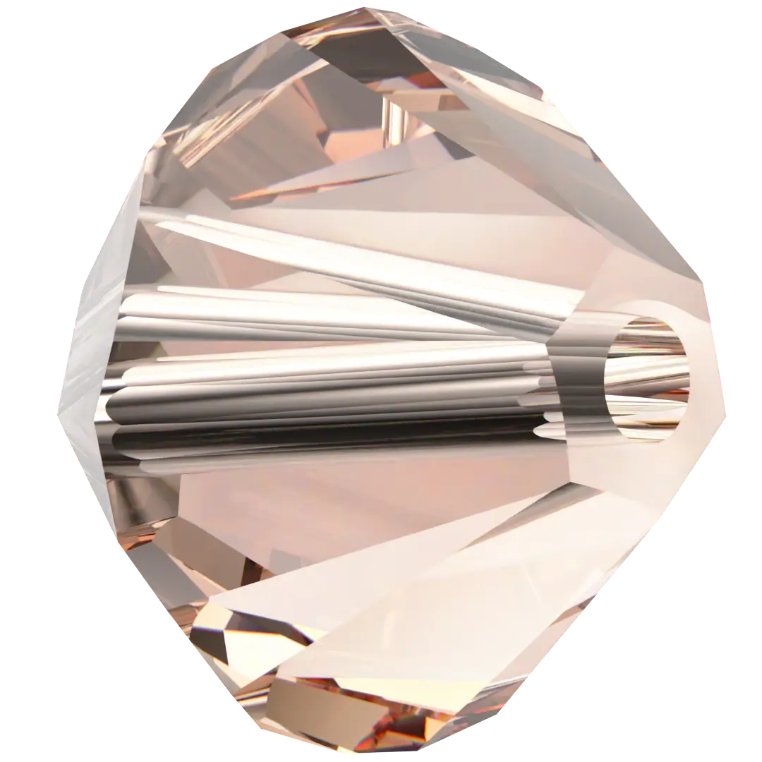 Swarovski Crystal Beads Bicone (5328) Light Peach - Bluestreak Crystals