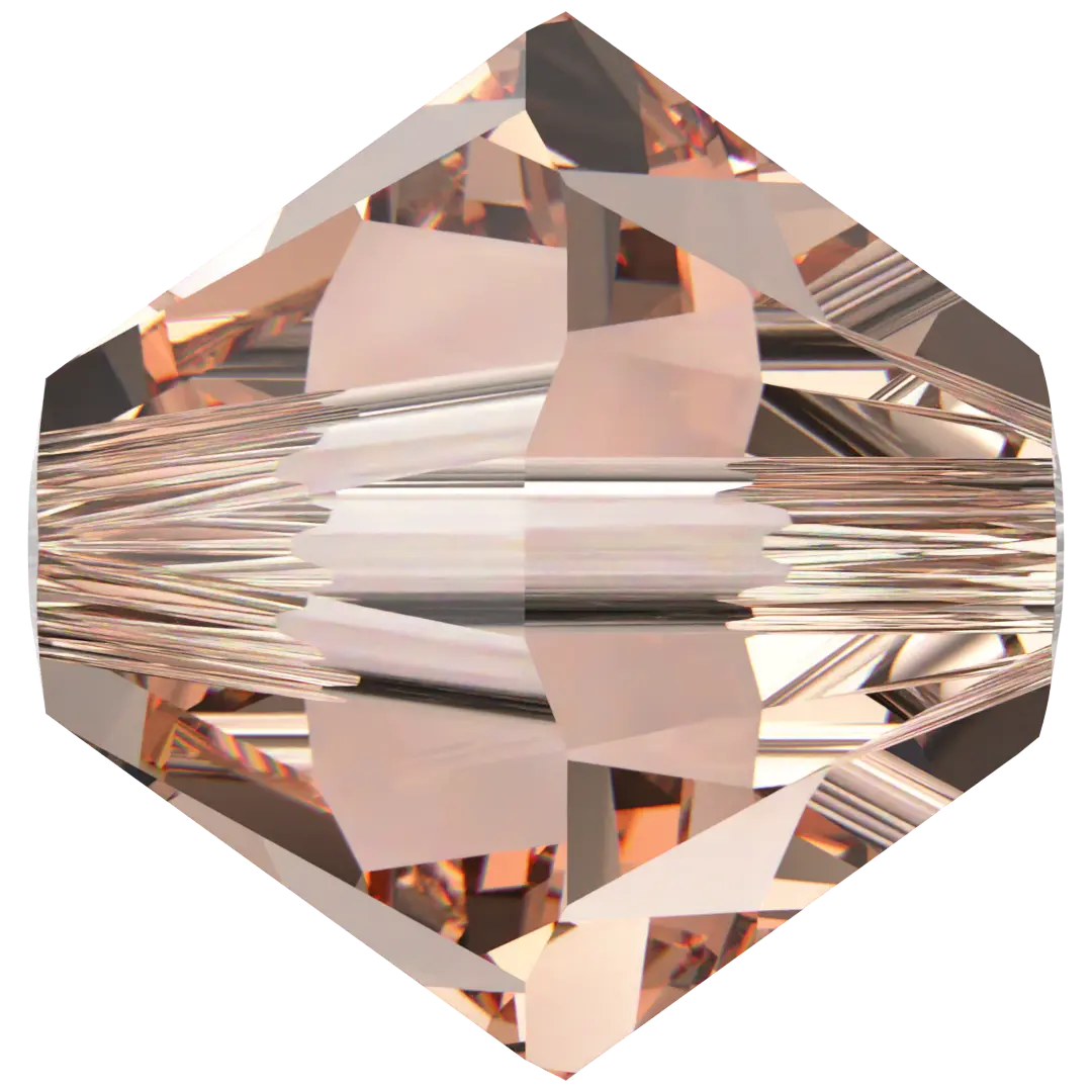 Swarovski Crystal Beads Bicone (5328) Light Peach - Bluestreak Crystals