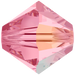 Swarovski Crystal Beads Bicone (5328) Light Rose AB - Bluestreak Crystals