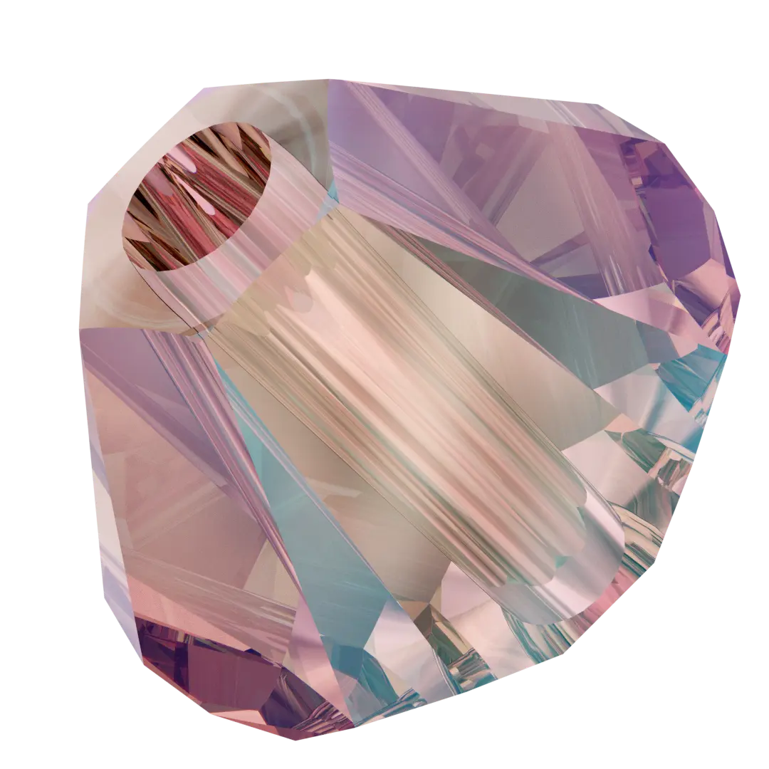 Swarovski Crystal Beads Bicone (5328) Light Rose Shimmer 2X - Bluestreak Crystals