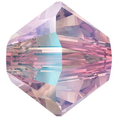Swarovski Crystal Beads Bicone (5328) Light Rose Shimmer 2X - Bluestreak Crystals