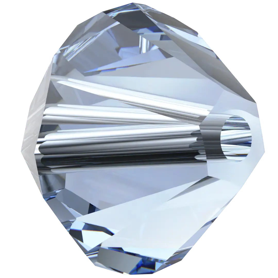 Swarovski Crystal Beads Bicone (5328) Light Sapphire - Bluestreak Crystals