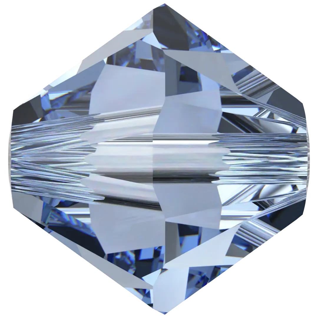 Swarovski Crystal Beads Bicone (5328) Light Sapphire - Bluestreak Crystals