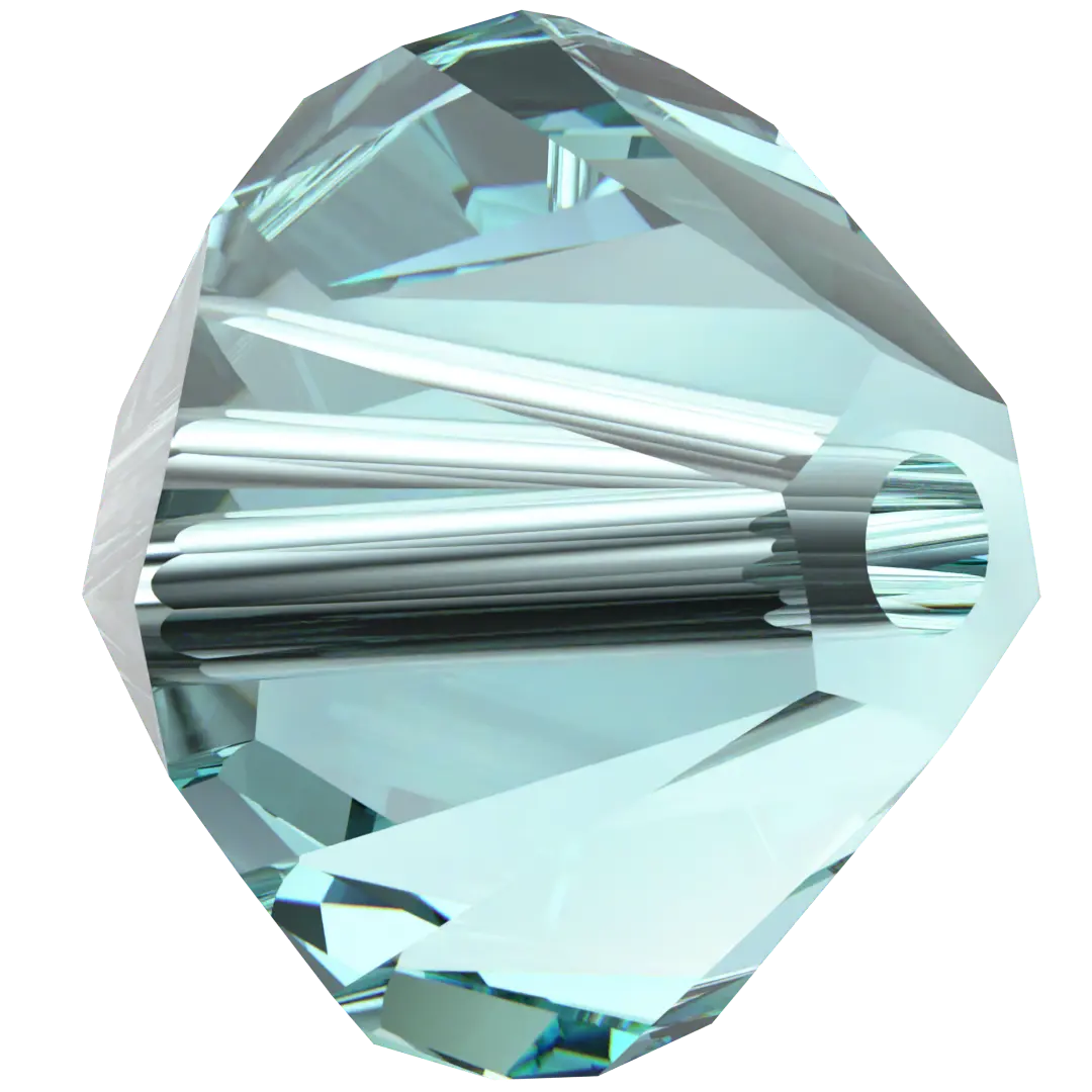 Swarovski Crystal Beads Bicone (5328) Light Turquoise - Bluestreak Crystals