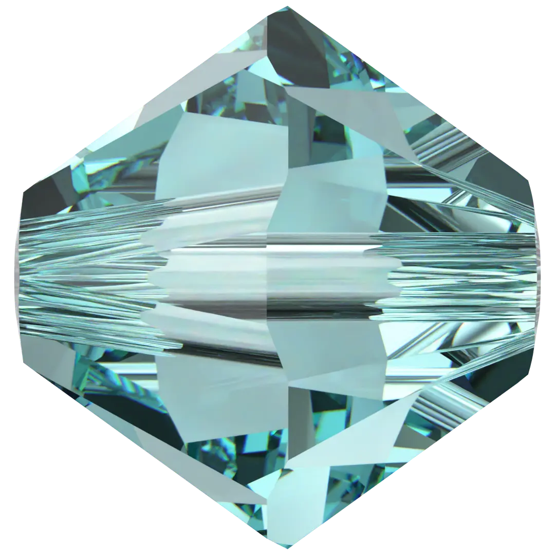 Swarovski Crystal Beads Bicone (5328) Light Turquoise - Bluestreak Crystals