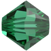 Swarovski Crystal Beads Bicone (5328) Majestic Green - Bluestreak Crystals