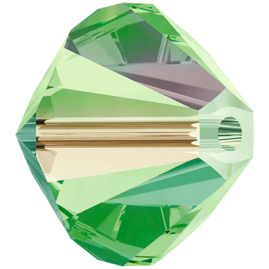 Swarovski Crystal Beads Bicone (5328) Peridot AB - Bluestreak Crystals
