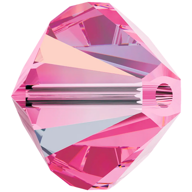 Swarovski Crystal Beads Bicone (5328) Rose AB - Bluestreak Crystals