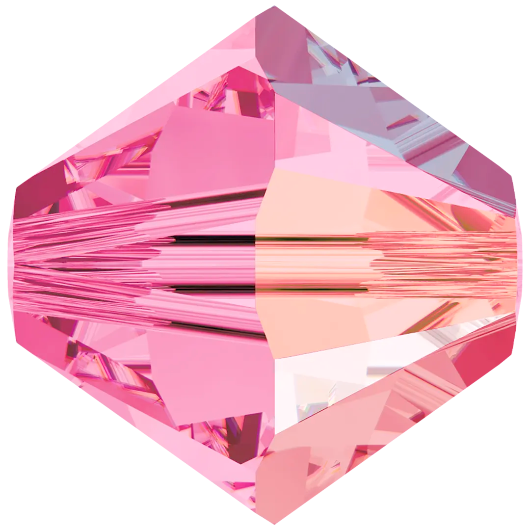 Swarovski Crystal Beads Bicone (5328) Rose AB - Bluestreak Crystals