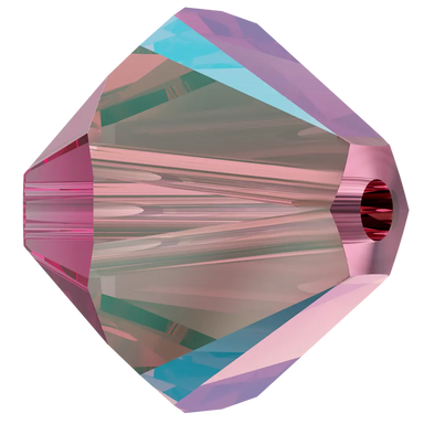 Swarovski Crystal Beads Bicone (5328) Rose Shimmer - Bluestreak Crystals