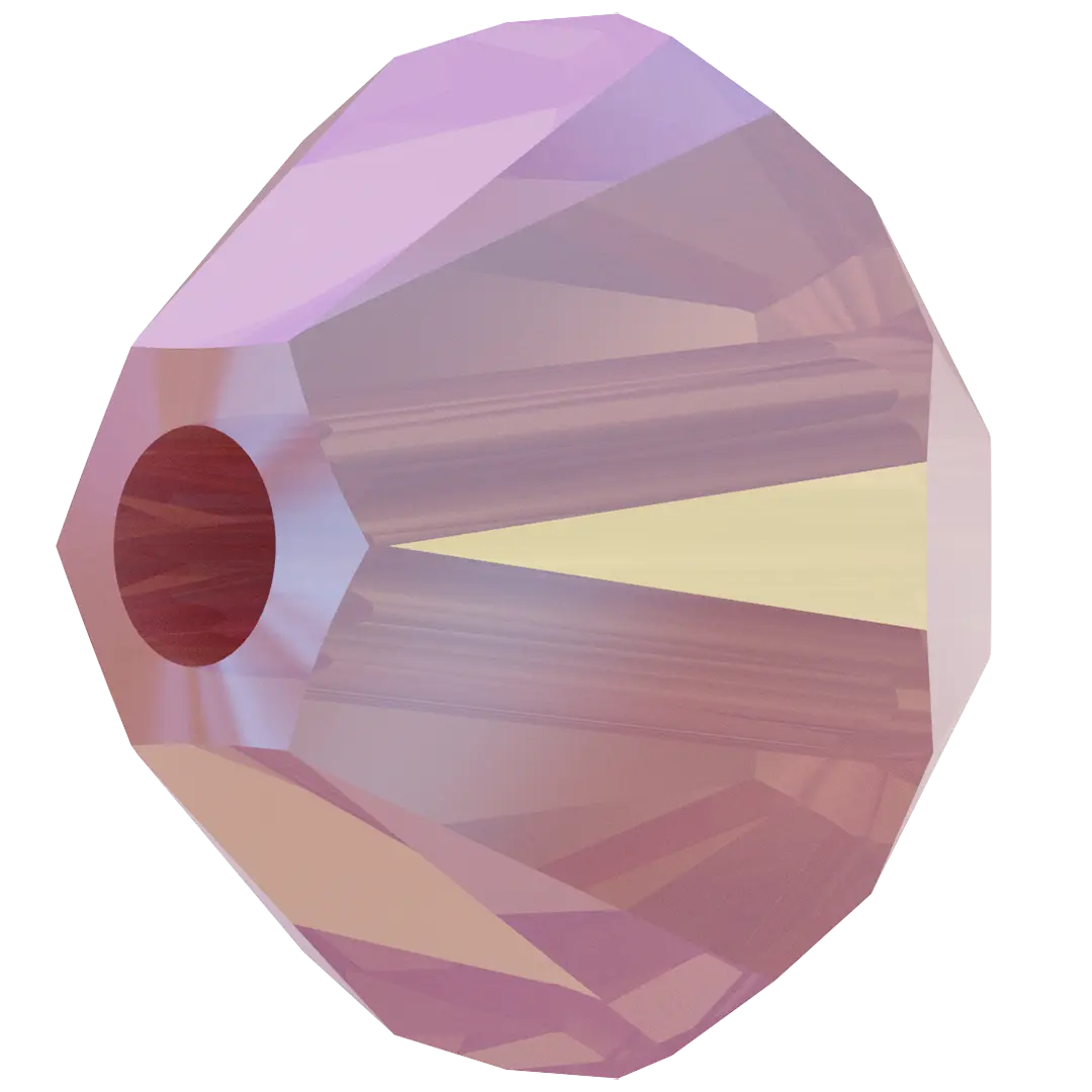 Swarovski Crystal Beads Bicone (5328) Rose Water Opal Shimmer - Bluestreak Crystals