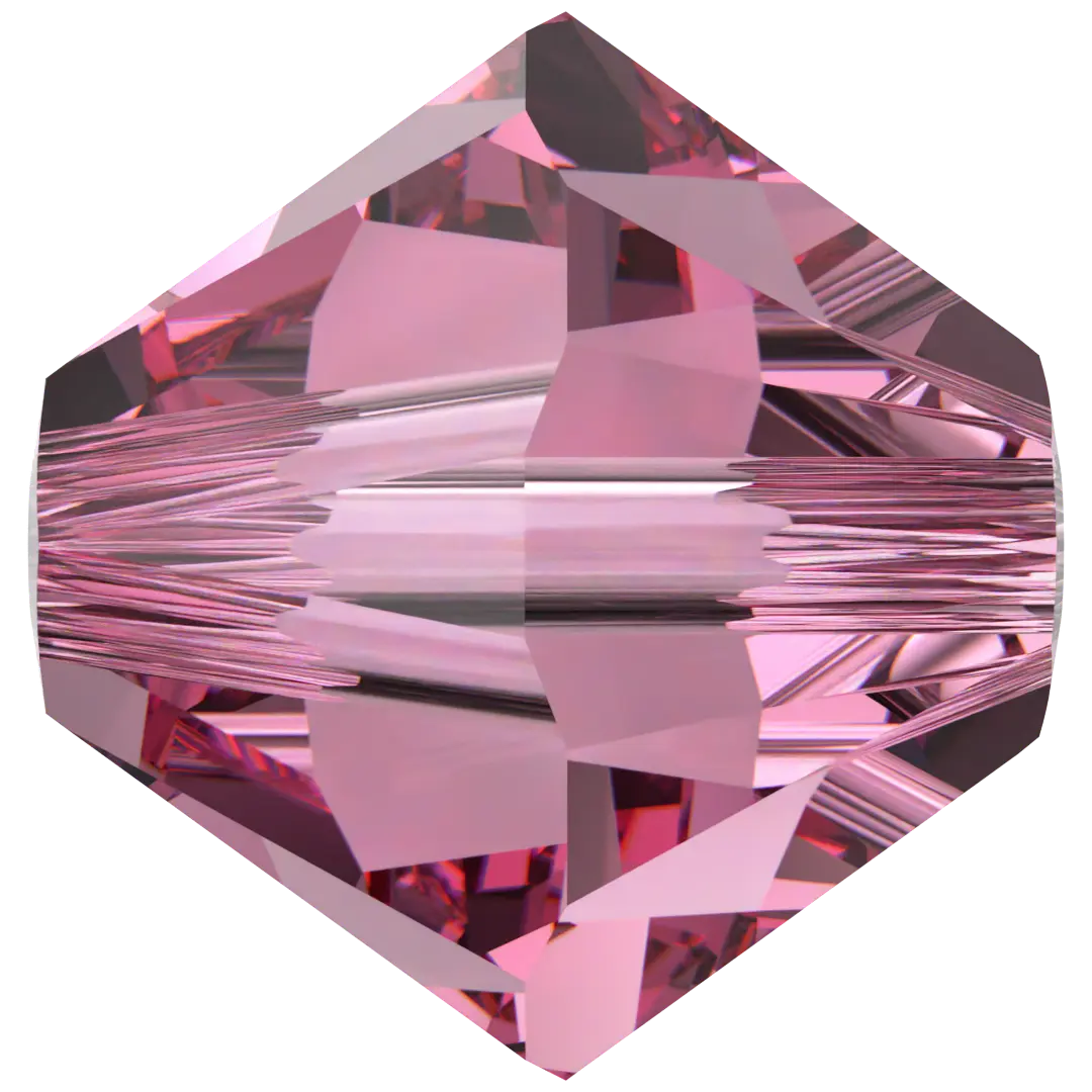 Swarovski Crystal Beads Bicone (5328) Rose - Bluestreak Crystals