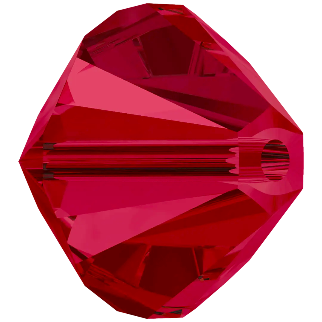 Swarovski Crystal Beads Bicone (5328) Ruby - Bluestreak Crystals