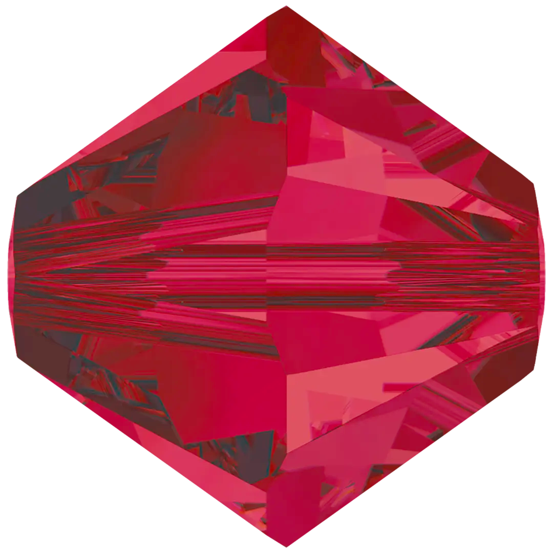 Swarovski Crystal Beads Bicone (5328) Ruby - Bluestreak Crystals