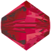 Swarovski Crystal Beads Bicone (5328) Ruby - Bluestreak Crystals