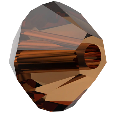 Swarovski Crystal Beads Bicone (5328) Smoked Amber - Bluestreak Crystals