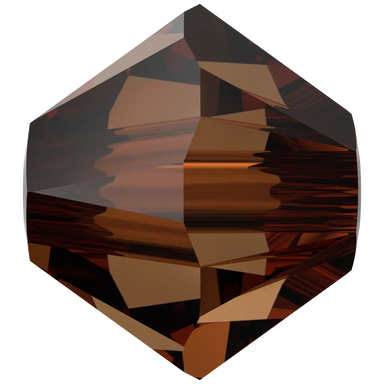 Swarovski Crystal Beads Bicone (5328) Smoked Amber - Bluestreak Crystals