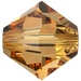 Swarovski Crystal Beads Bicone (5328) Topaz - Bluestreak Crystals