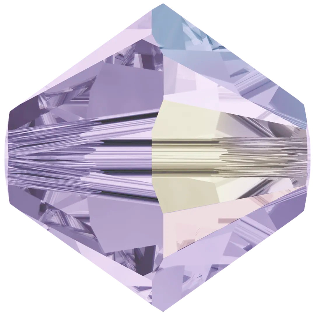 Swarovski Crystal Beads Bicone (5328) Violet AB - Bluestreak Crystals
